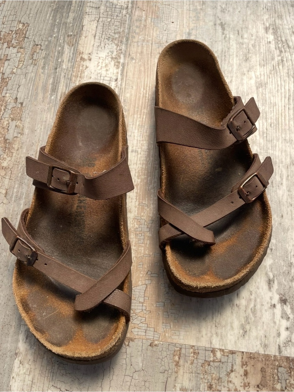 GUC Genuine Birkenstock Strappy Sandals - Picture 1 of 7